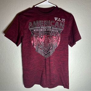 American Fighter Maroon Graphic Tee